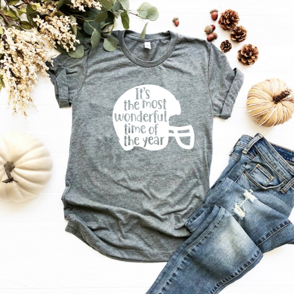 Fall t-shirt with saying , Football Mom t-shirt,